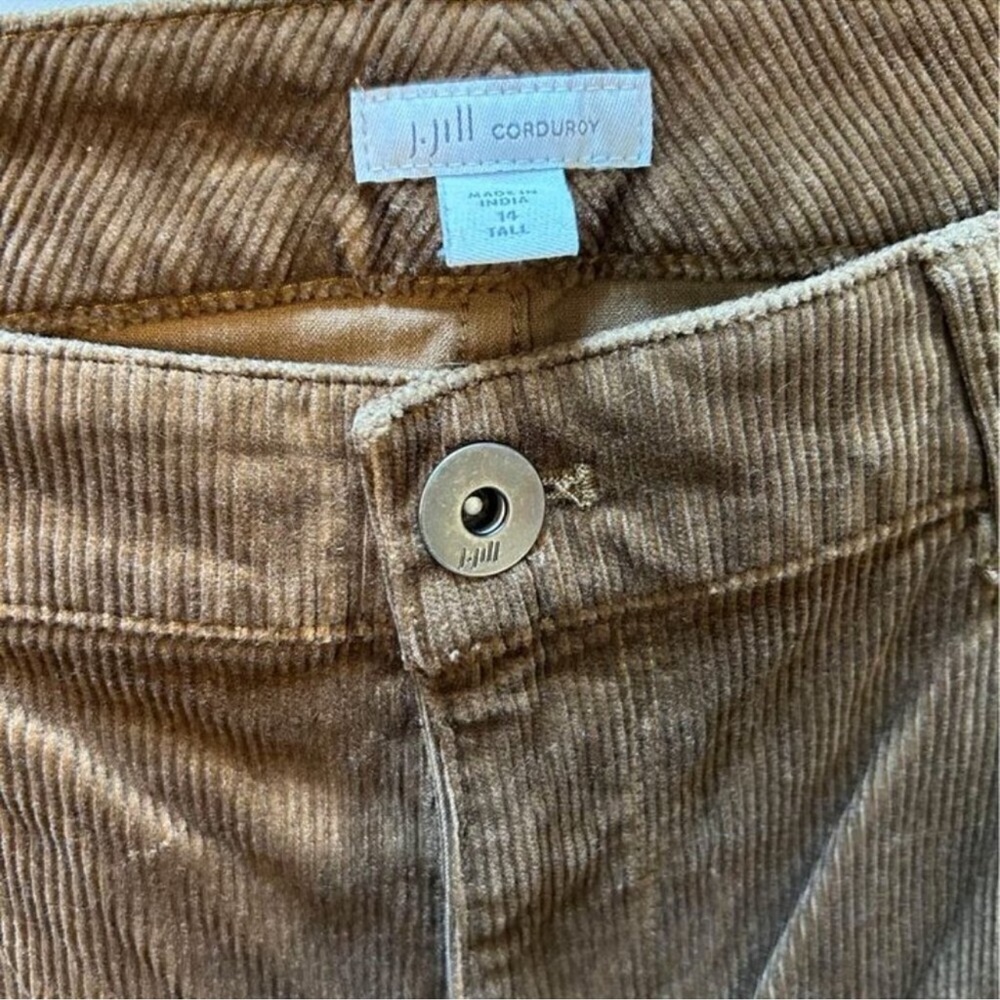 J. Jill Corduroy Brown Flare Style Women's Pants Size 14 Tall - Picture 4 of 9